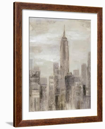 City Blocks II Greige-Silvia Vassileva-Framed Art Print