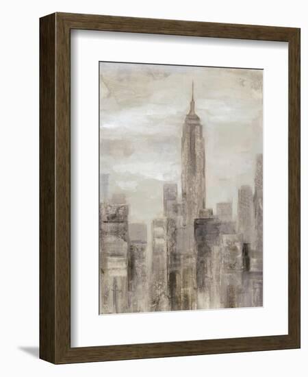 City Blocks II Greige-Silvia Vassileva-Framed Art Print