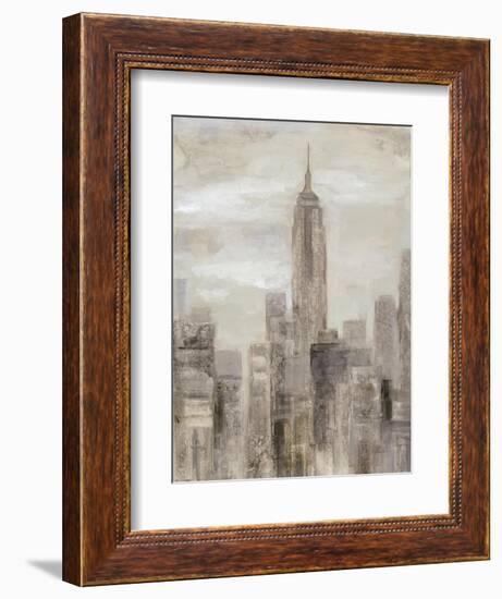 City Blocks II Greige-Silvia Vassileva-Framed Art Print