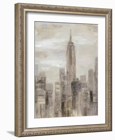 City Blocks II Greige-Silvia Vassileva-Framed Art Print