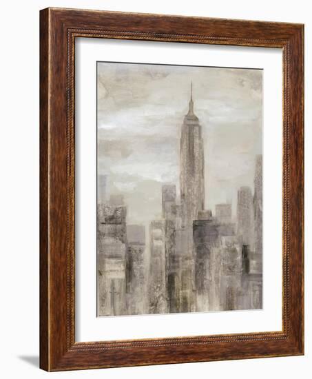 City Blocks II Greige-Silvia Vassileva-Framed Art Print