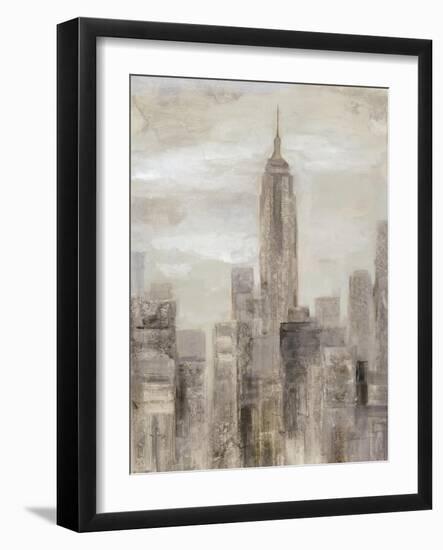 City Blocks II Greige-Silvia Vassileva-Framed Art Print