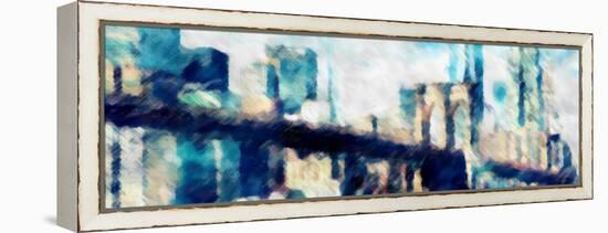 City Blue Impression-Evangeline Taylor-Framed Stretched Canvas