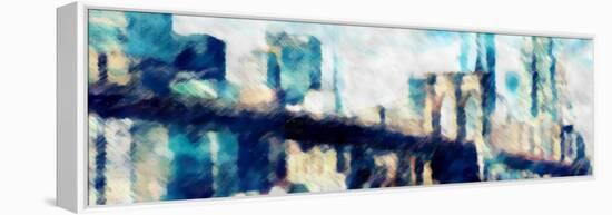 City Blue Impression-Evangeline Taylor-Framed Stretched Canvas