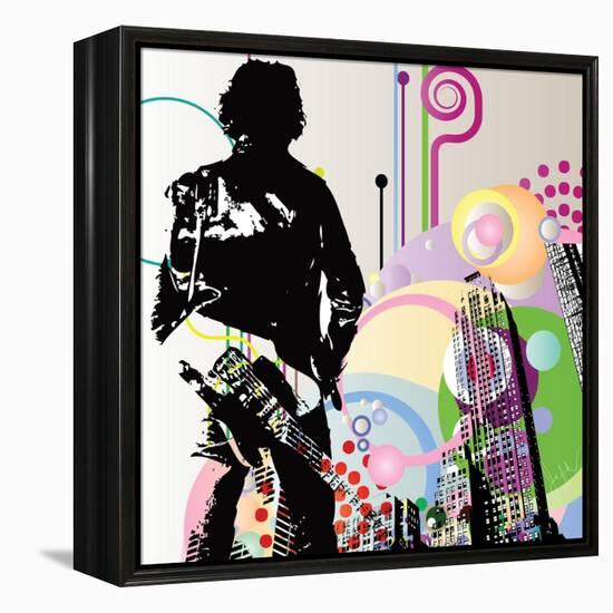 City Boy-Jean-François Dupuis-Framed Stretched Canvas