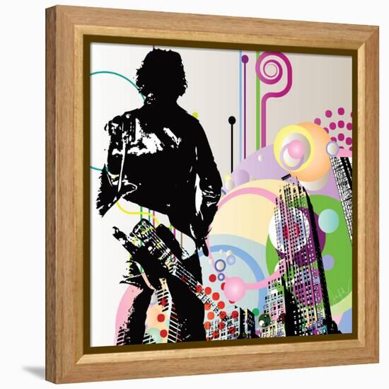 City Boy-Jean-François Dupuis-Framed Stretched Canvas