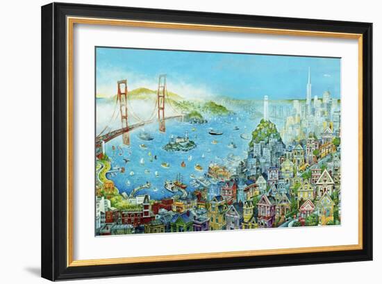 City by the Bay-Bill Bell-Framed Giclee Print