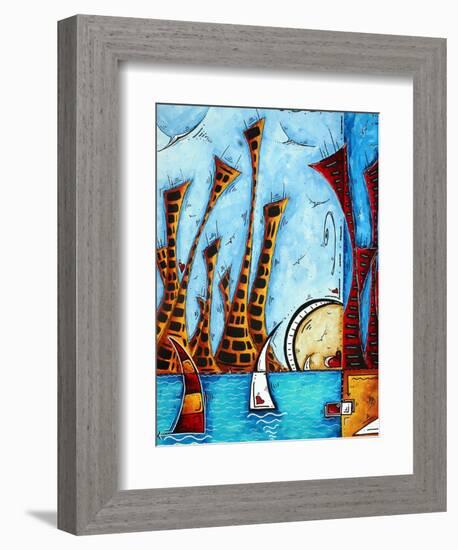 City By The Bay-Megan Aroon Duncanson-Framed Art Print