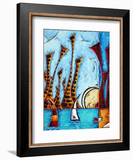 City By The Bay-Megan Aroon Duncanson-Framed Art Print