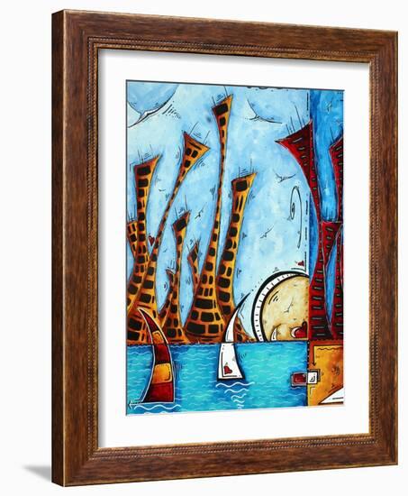 City By The Bay-Megan Aroon Duncanson-Framed Art Print