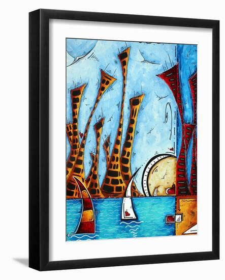 City By The Bay-Megan Aroon Duncanson-Framed Art Print