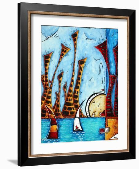 City By The Bay-Megan Aroon Duncanson-Framed Art Print