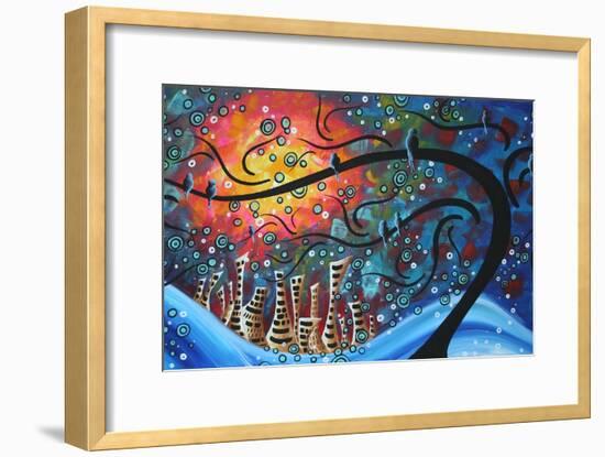 City By The Sea-Megan Aroon Duncanson-Framed Art Print