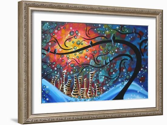 City By The Sea-Megan Aroon Duncanson-Framed Art Print