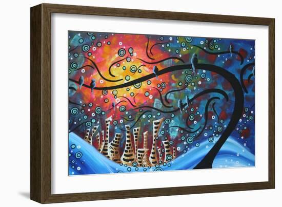 City By The Sea-Megan Aroon Duncanson-Framed Art Print