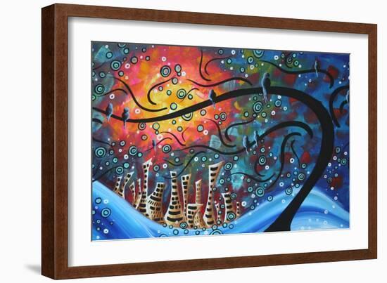 City By The Sea-Megan Aroon Duncanson-Framed Art Print