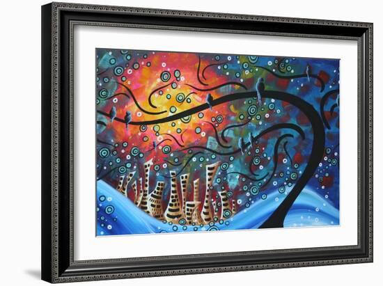 City By The Sea-Megan Aroon Duncanson-Framed Art Print