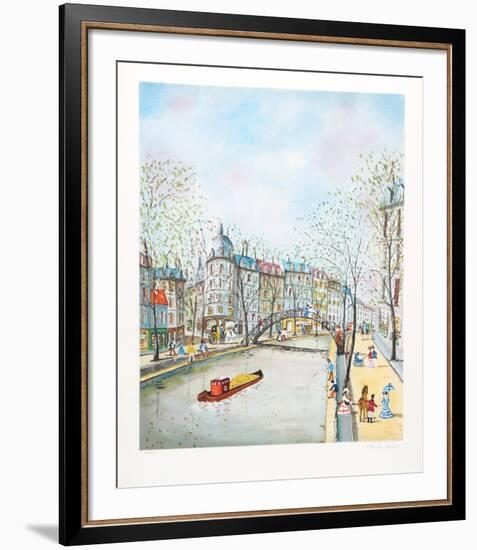 City Canal-Claude Tabet-Framed Limited Edition