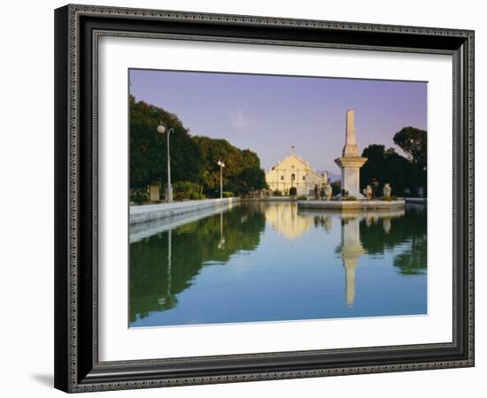 City Cathedral, Vigan, Ilocos Sar Province, Philippines, Southeast Asia-Alain Evrard-Framed Photographic Print