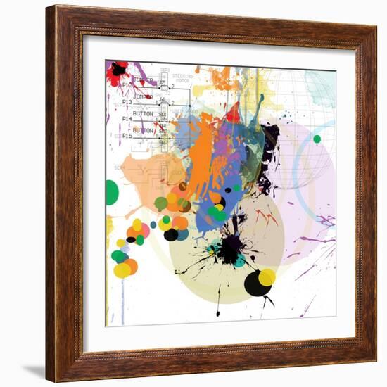 City Center 1-Jan Weiss-Framed Art Print