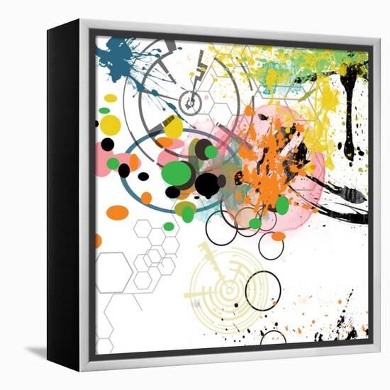 City Center 2-Jan Weiss-Framed Stretched Canvas