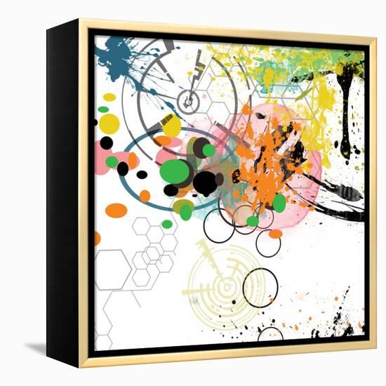 City Center 2-Jan Weiss-Framed Stretched Canvas