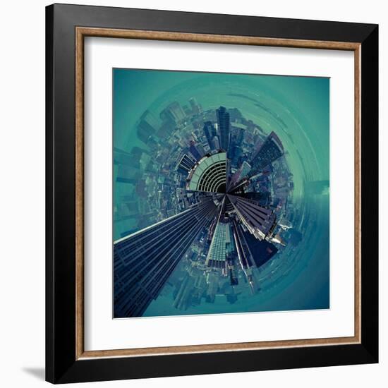 City Center III-Jean-François Dupuis-Framed Art Print