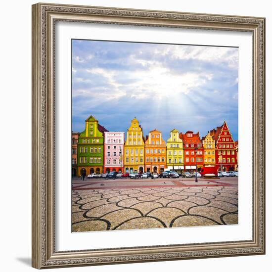 City Centre, Solny Square Tenements (Rynek) , Wroclaw Poland-Pablo77-Framed Photographic Print