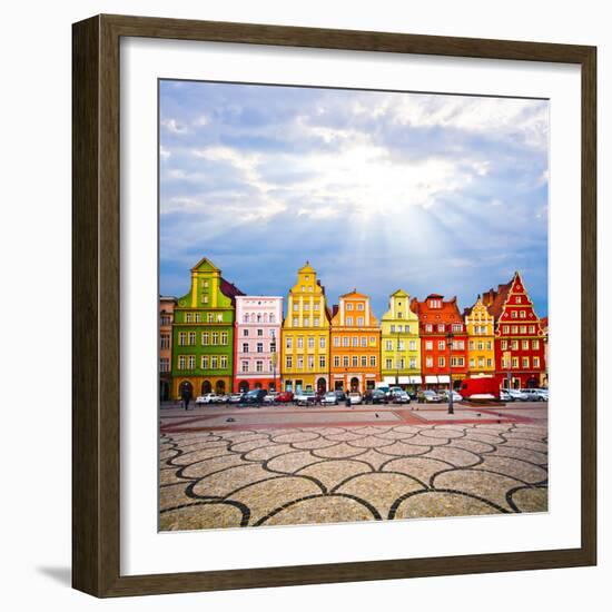 City Centre, Solny Square Tenements (Rynek) , Wroclaw Poland-Pablo77-Framed Photographic Print