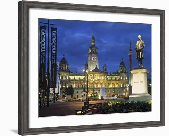 City Chambers, George Sq. Glasgow, Scotland-Doug Pearson-Framed Photographic Print