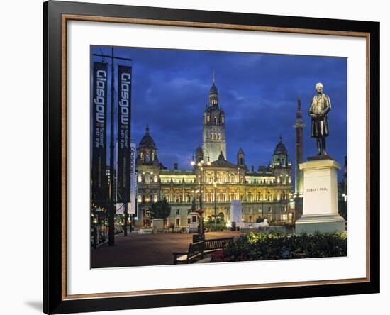 City Chambers, George Sq. Glasgow, Scotland-Doug Pearson-Framed Photographic Print