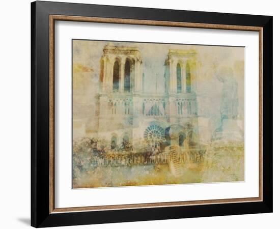 City Collage - Paris 03-Joost Hogervorst-Framed Art Print