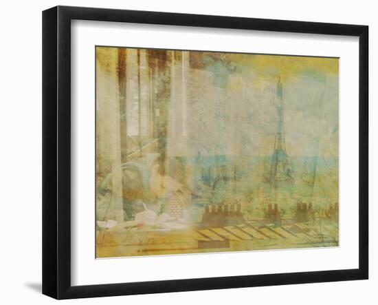 City Collage - Paris 04-Joost Hogervorst-Framed Art Print