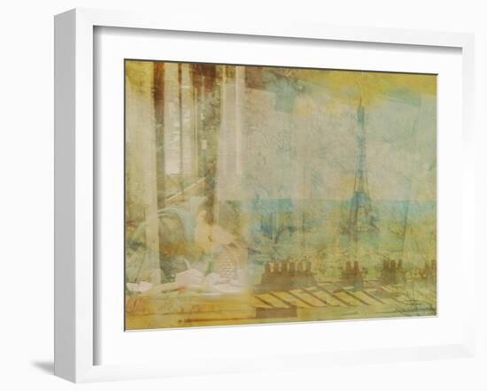 City Collage - Paris 04-Joost Hogervorst-Framed Art Print