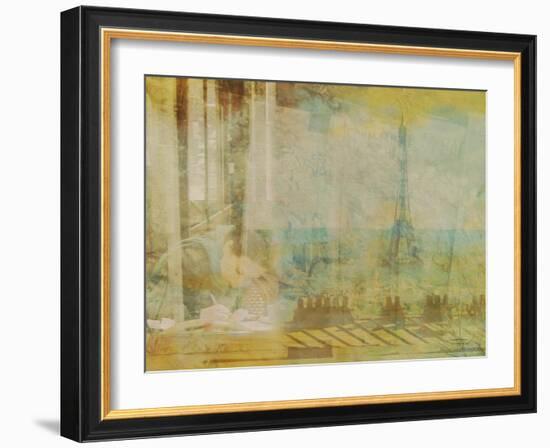City Collage - Paris 04-Joost Hogervorst-Framed Art Print