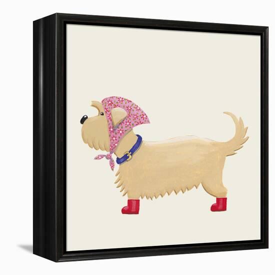 City Dog II-Kate Mawdsley-Framed Stretched Canvas