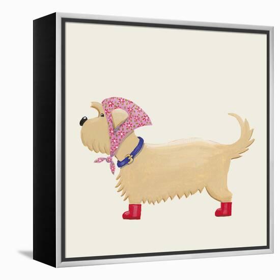 City Dog II-Kate Mawdsley-Framed Stretched Canvas