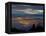 City from Grouse Mountain at Sunset, North Vancouver, Vancouver, Canada-Lawrence Worcester-Framed Premier Image Canvas