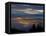 City from Grouse Mountain at Sunset, North Vancouver, Vancouver, Canada-Lawrence Worcester-Framed Premier Image Canvas