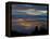 City from Grouse Mountain at Sunset, North Vancouver, Vancouver, Canada-Lawrence Worcester-Framed Premier Image Canvas