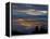 City from Grouse Mountain at Sunset, North Vancouver, Vancouver, Canada-Lawrence Worcester-Framed Premier Image Canvas