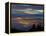City from Grouse Mountain at Sunset, North Vancouver, Vancouver, Canada-Lawrence Worcester-Framed Premier Image Canvas