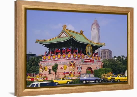 City Gate on Chungshan Road, Taipei, Taiwan-Charles Bowman-Framed Premier Image Canvas