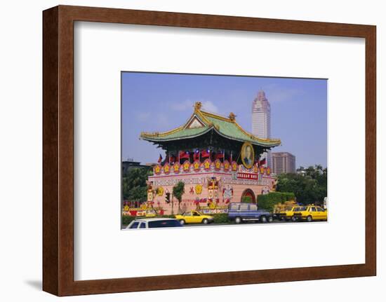 City Gate on Chungshan Road, Taipei, Taiwan-Charles Bowman-Framed Photographic Print