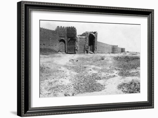 City Gate, Samarra, Mesopotamia, 1918-null-Framed Giclee Print