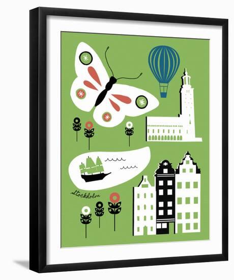 City Greetings I-Clara Wells-Framed Giclee Print