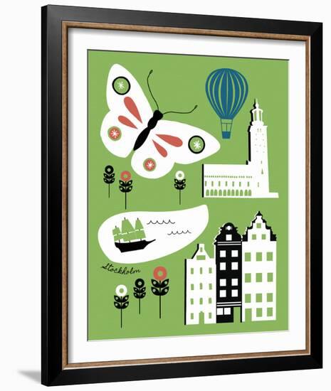 City Greetings I-Clara Wells-Framed Giclee Print