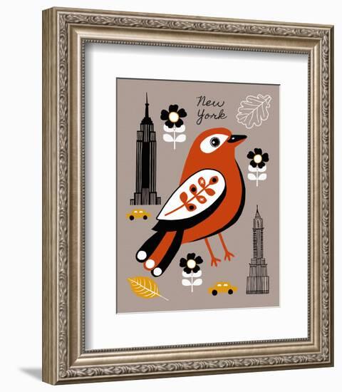 City Greetings III-Clara Wells-Framed Art Print