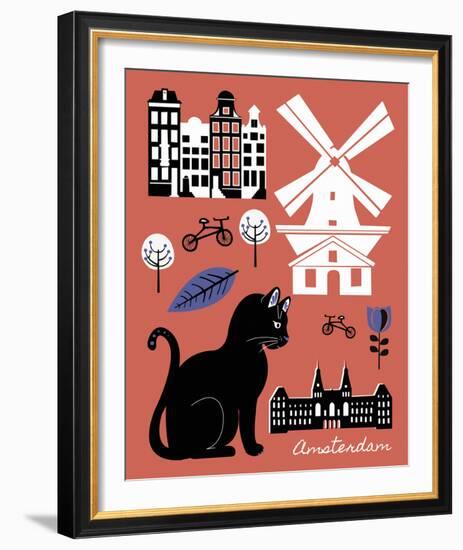 City Greetings V-Clara Wells-Framed Giclee Print