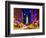 City Hall and Avenue of the Arts by Night, Philadelphia, Pennsylvania, United States-Philippe Hugonnard-Framed Photographic Print